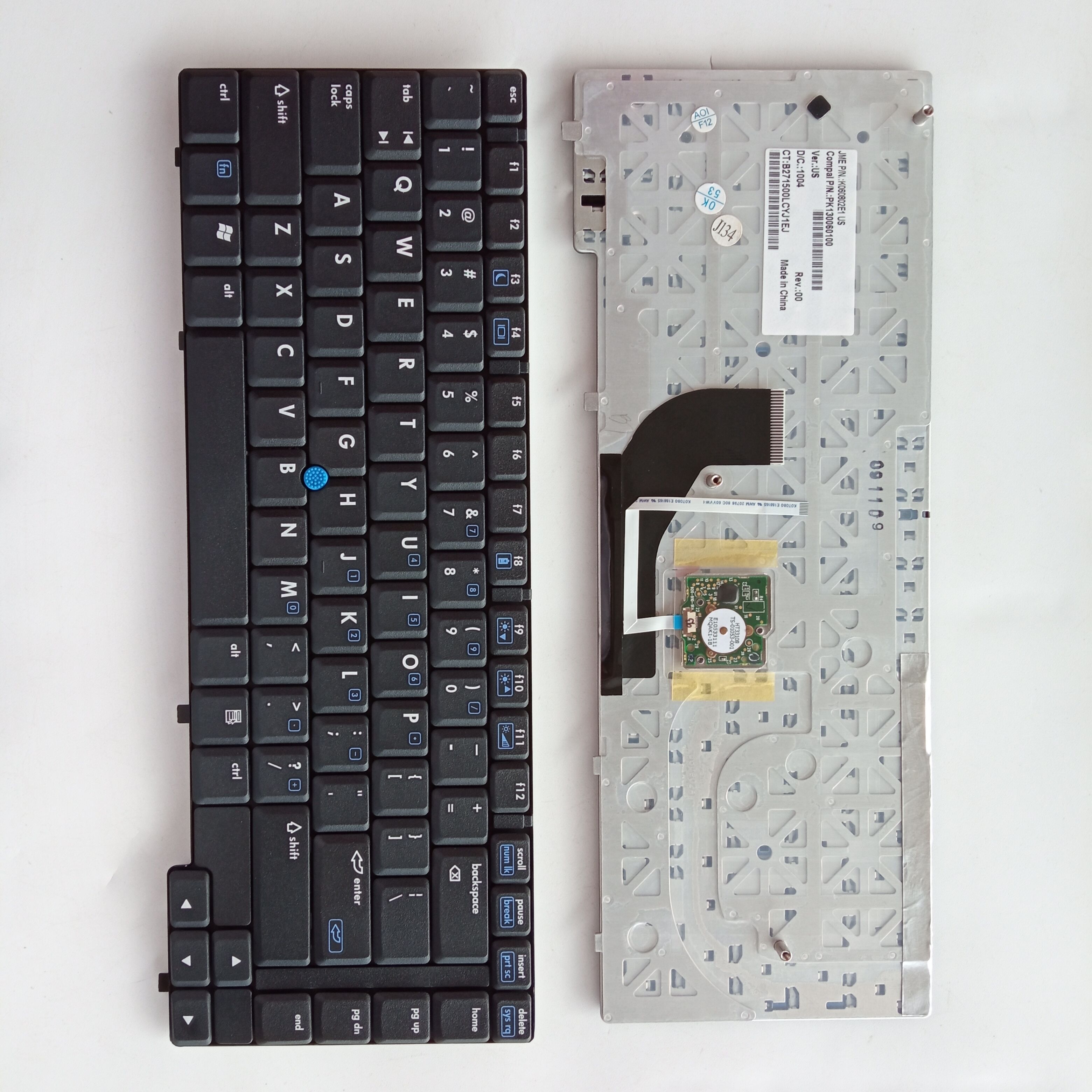 Picture of New Replacement Laptop Keyboard For HP NC6400/6910P BLACK With Point US Layout